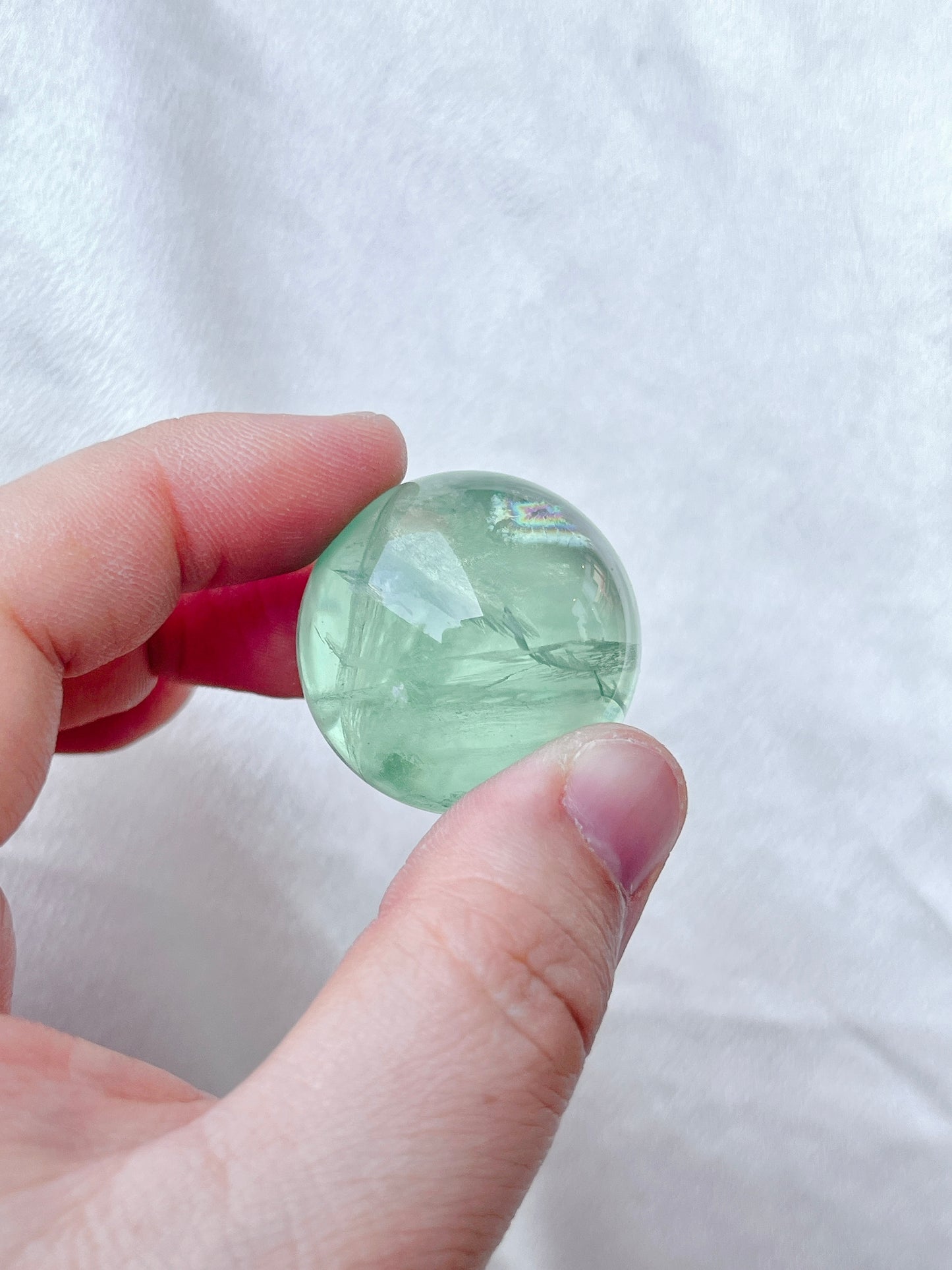 Flashy Green Fluorite Sphere- Mini