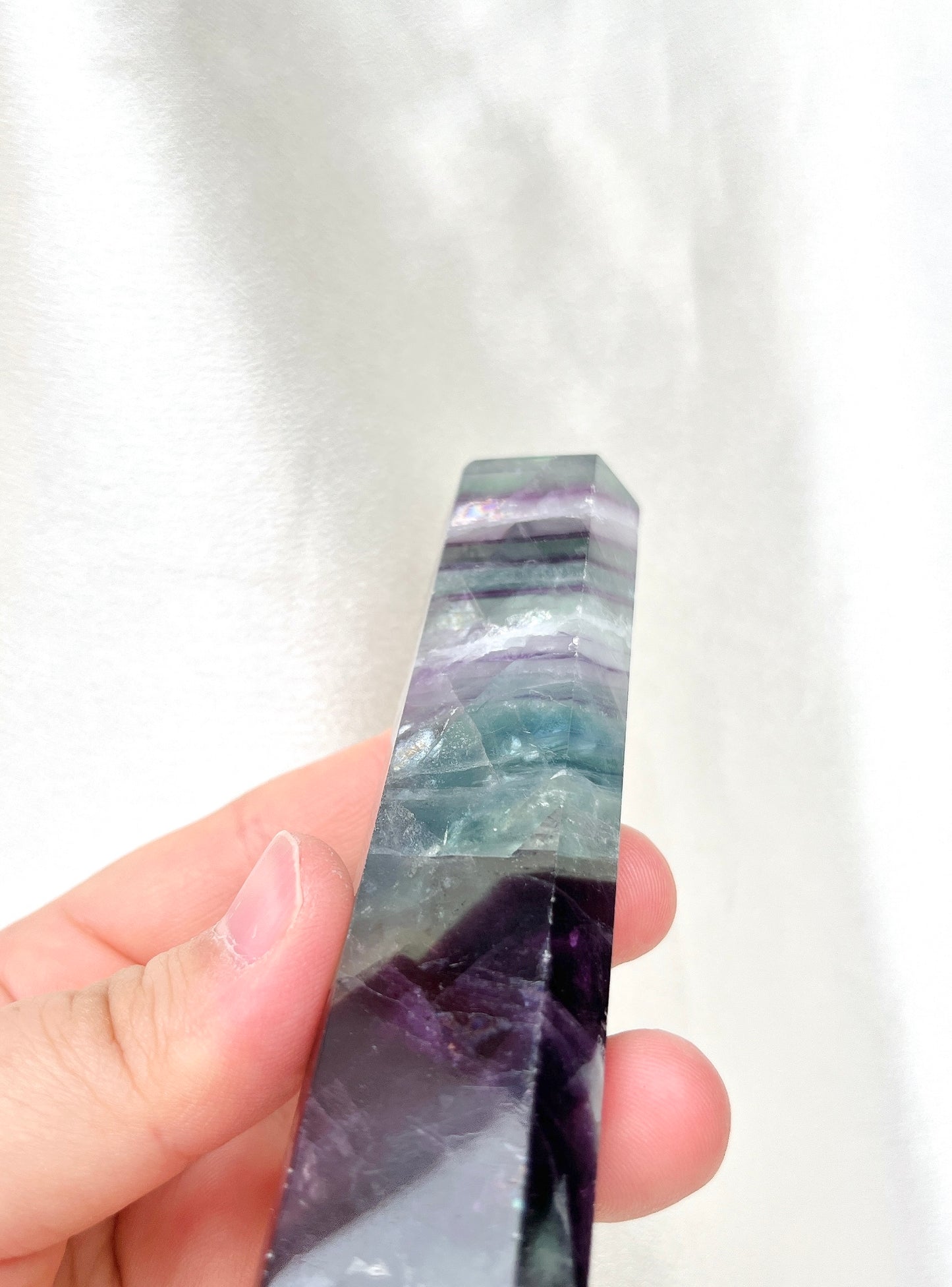 Rare Feather Fluorite Point 02