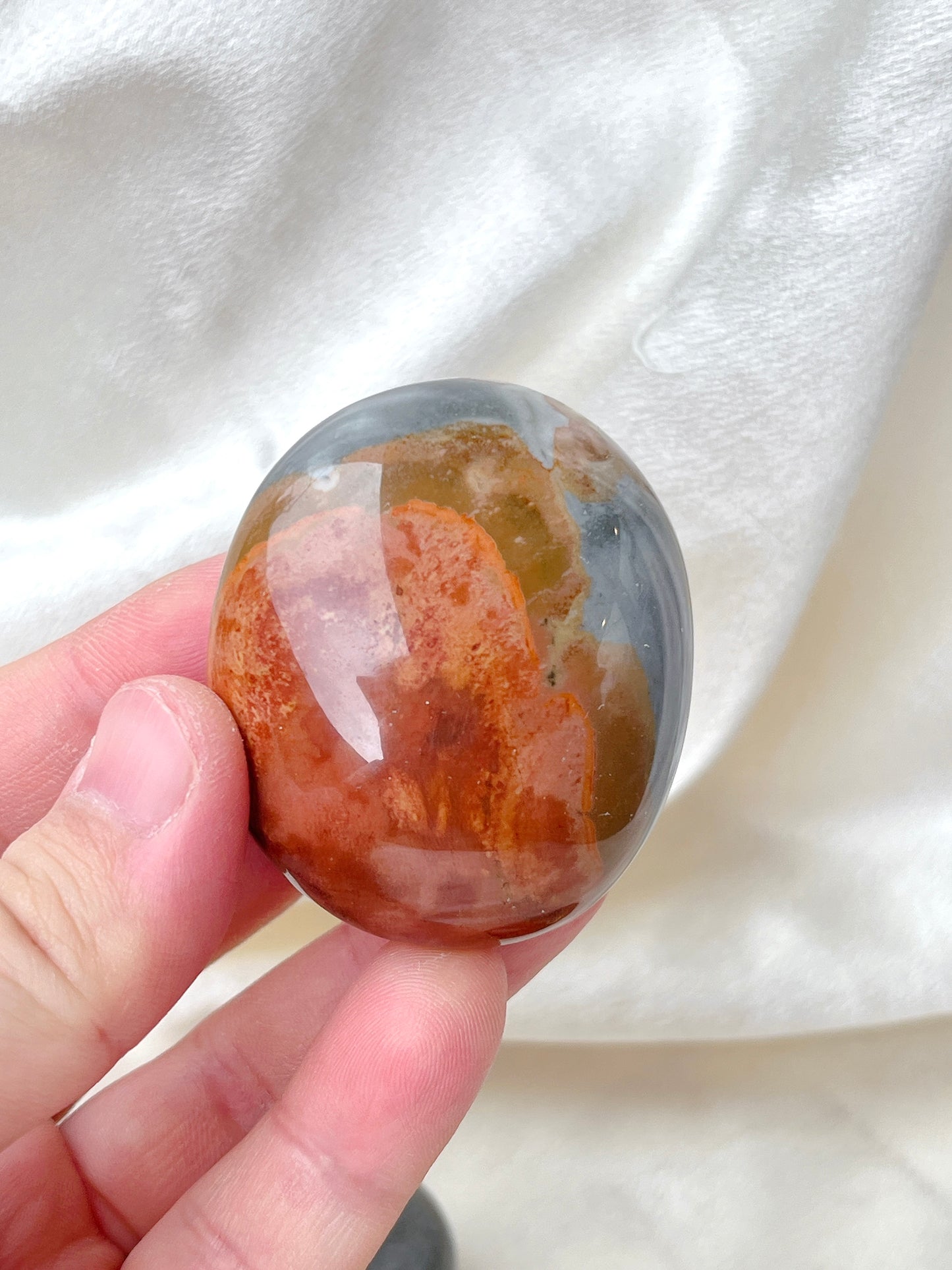 Polychrome Jasper Palm Stone