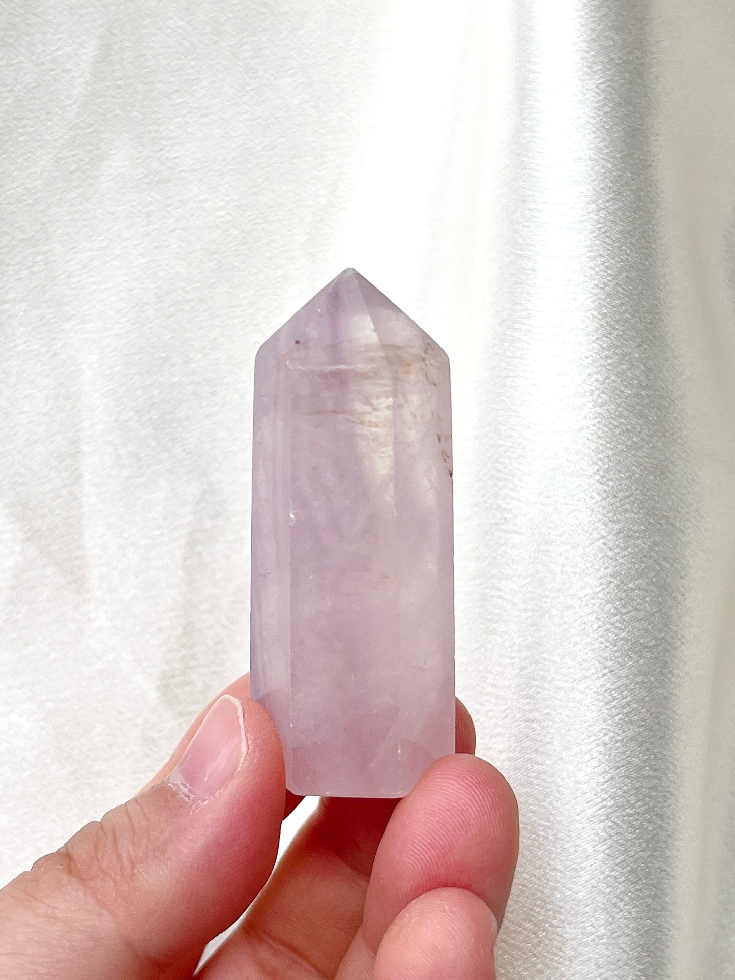 Pink Fluorite Point 01