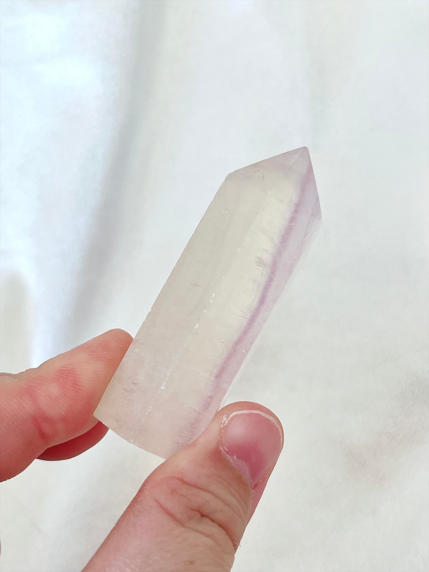 Pink Fluorite Point 02