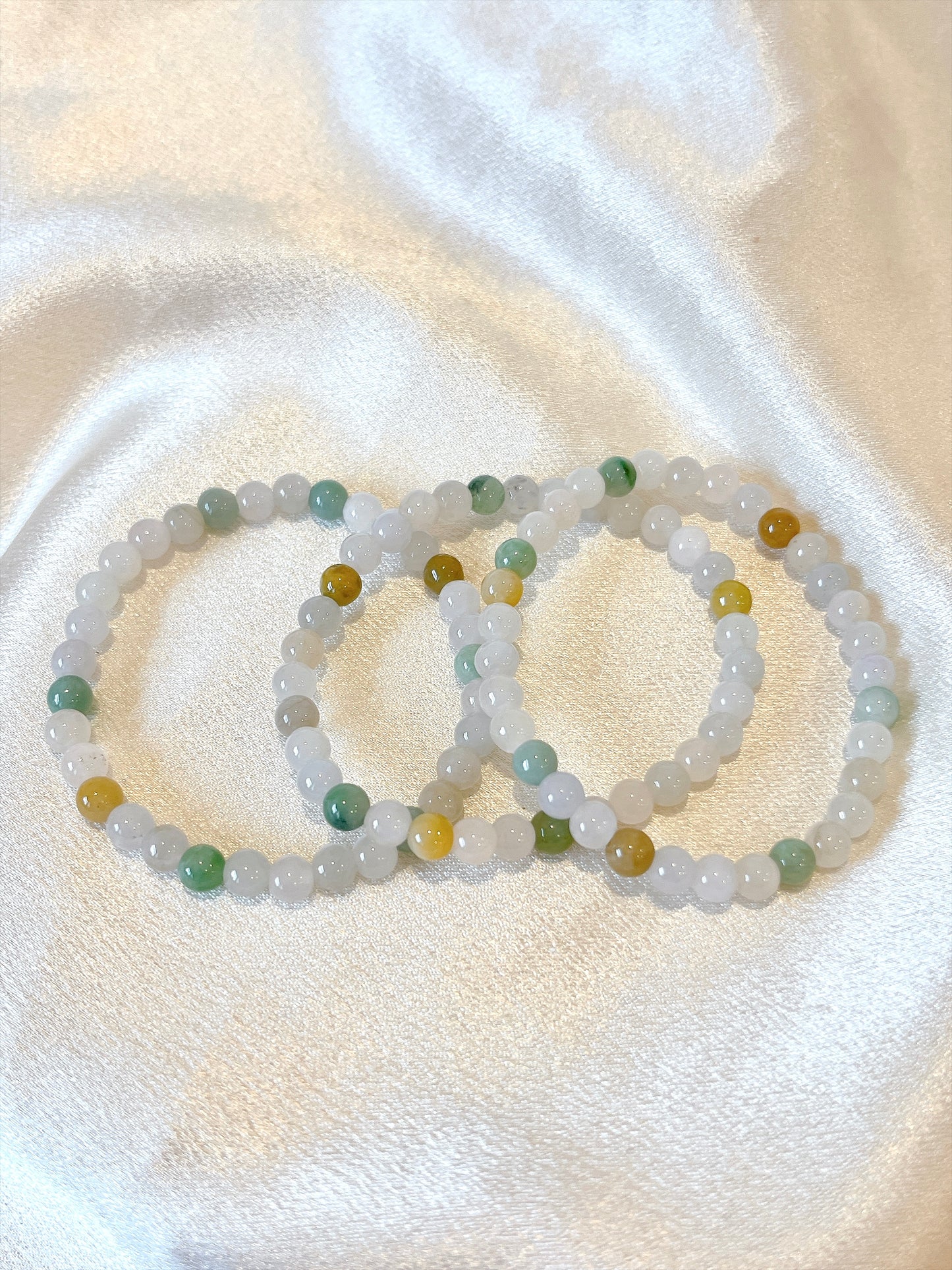 Multi-Colour Jade Bead Bracelet- Small