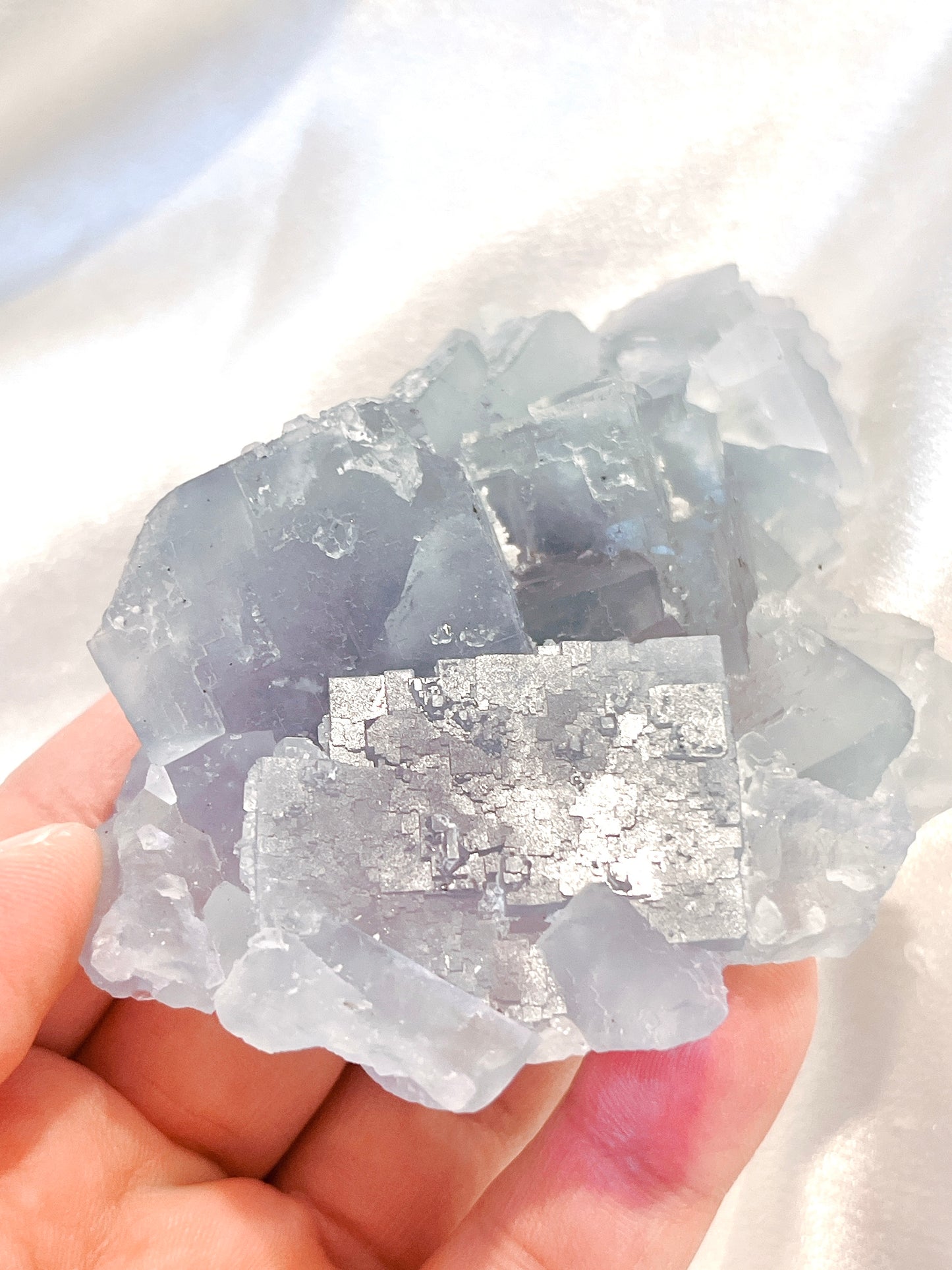 Blue/Green Cubic Fluorite Specimen 01