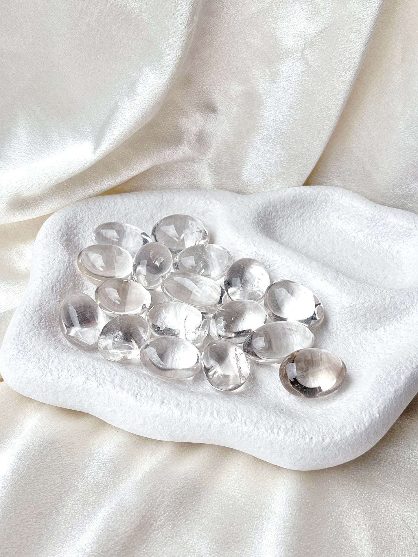 High Grade Clear Quartz Tumble Stone- Small