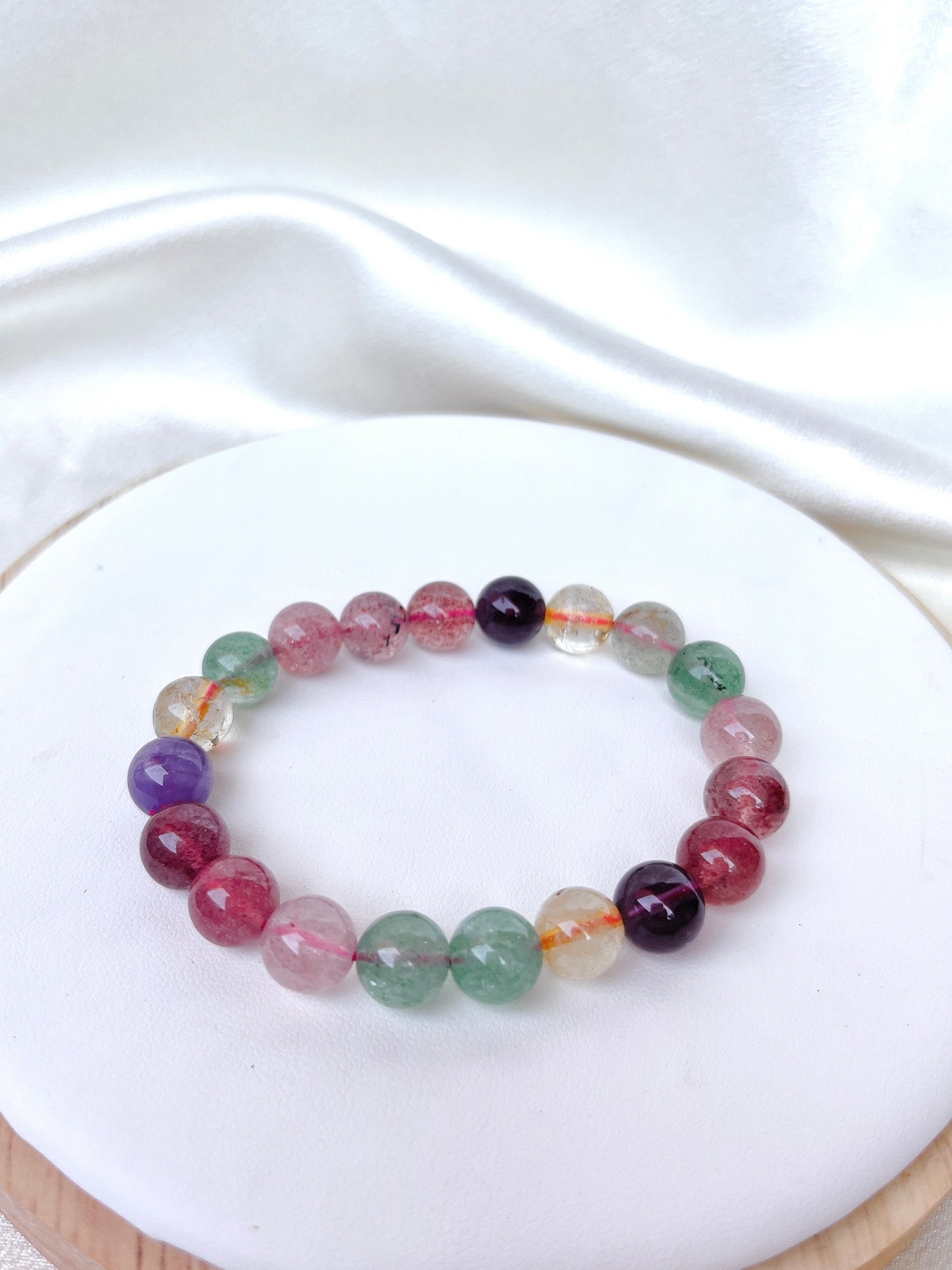 Mixed Crystal Bead Bracelet