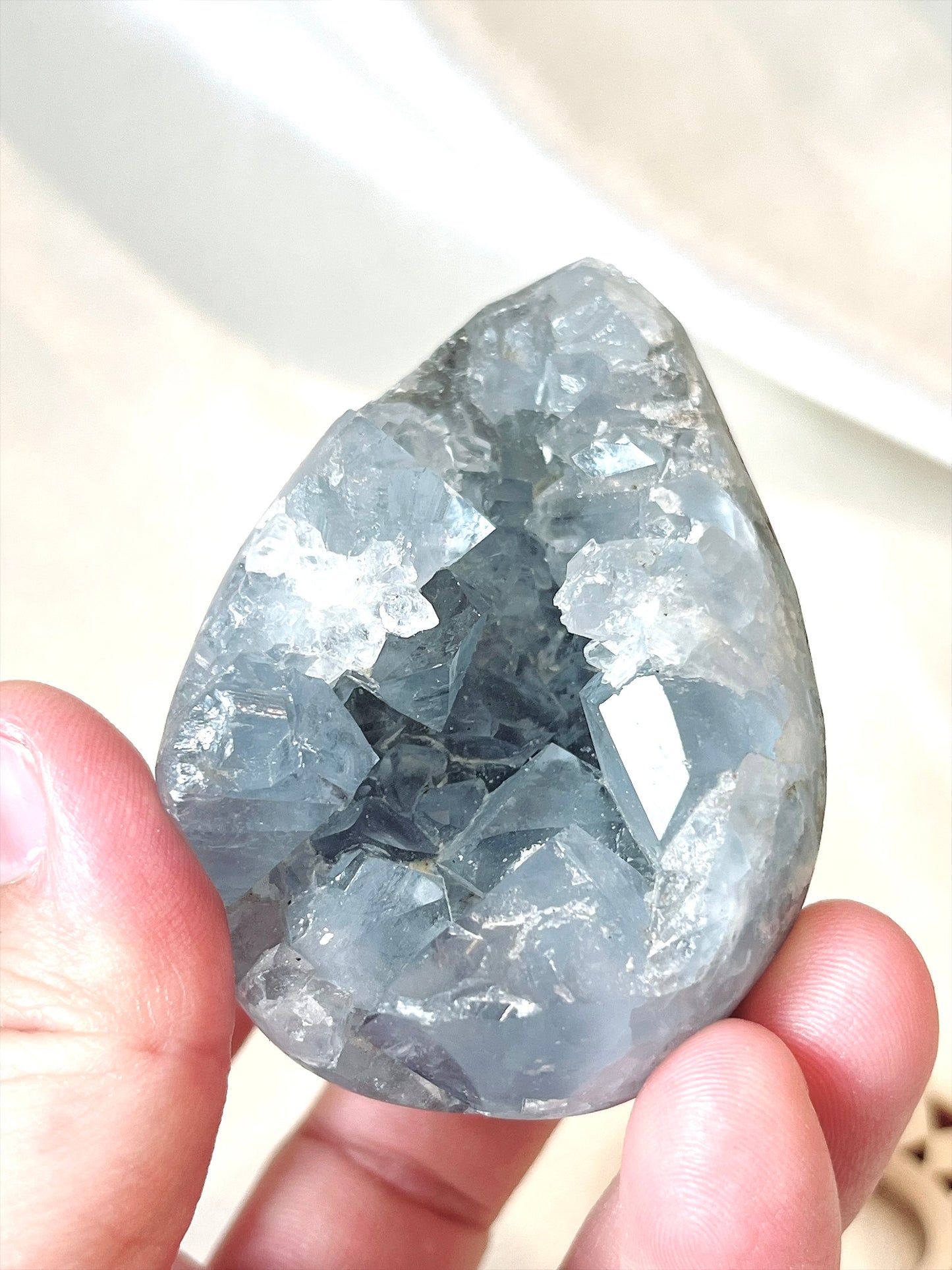 Celestite Egg Cluster 01