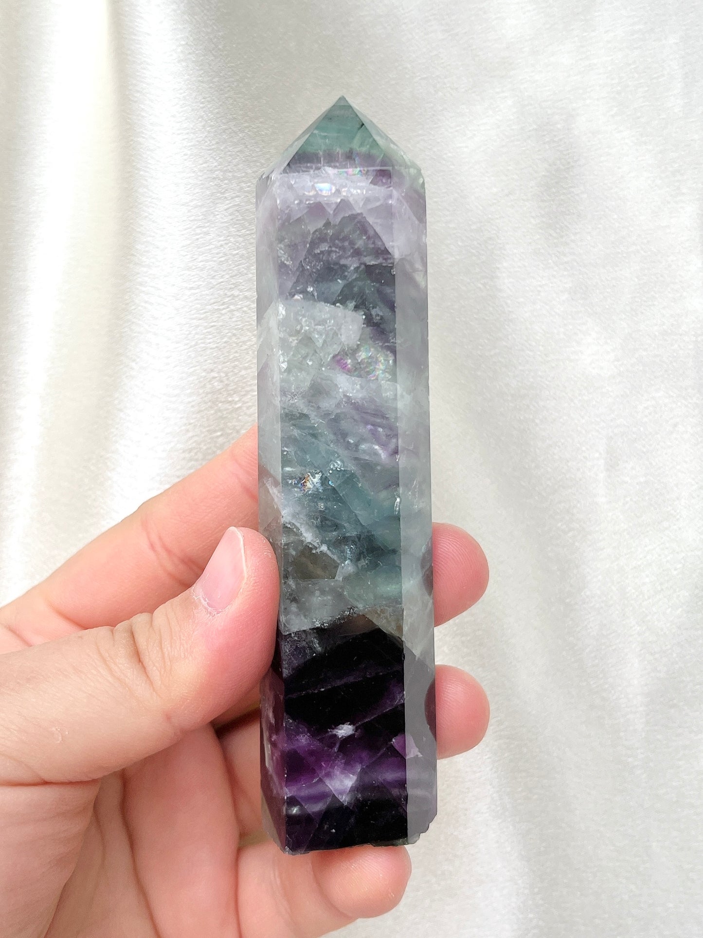 Rare Feather Fluorite Point 02