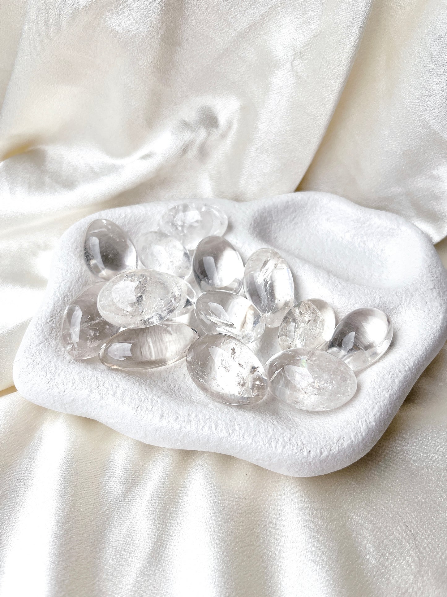 High Grade Clear Quartz Tumble Stone- Medium