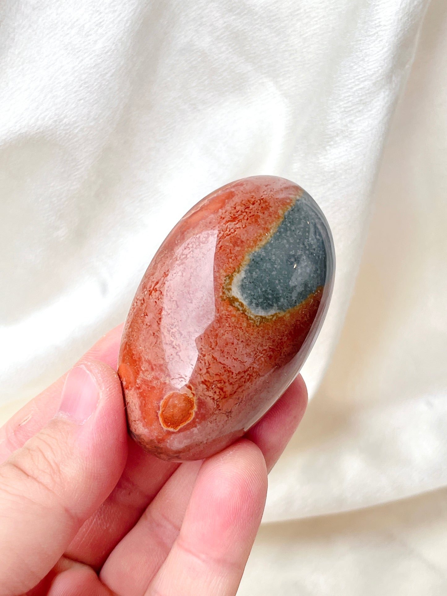Polychrome Jasper Palm Stone