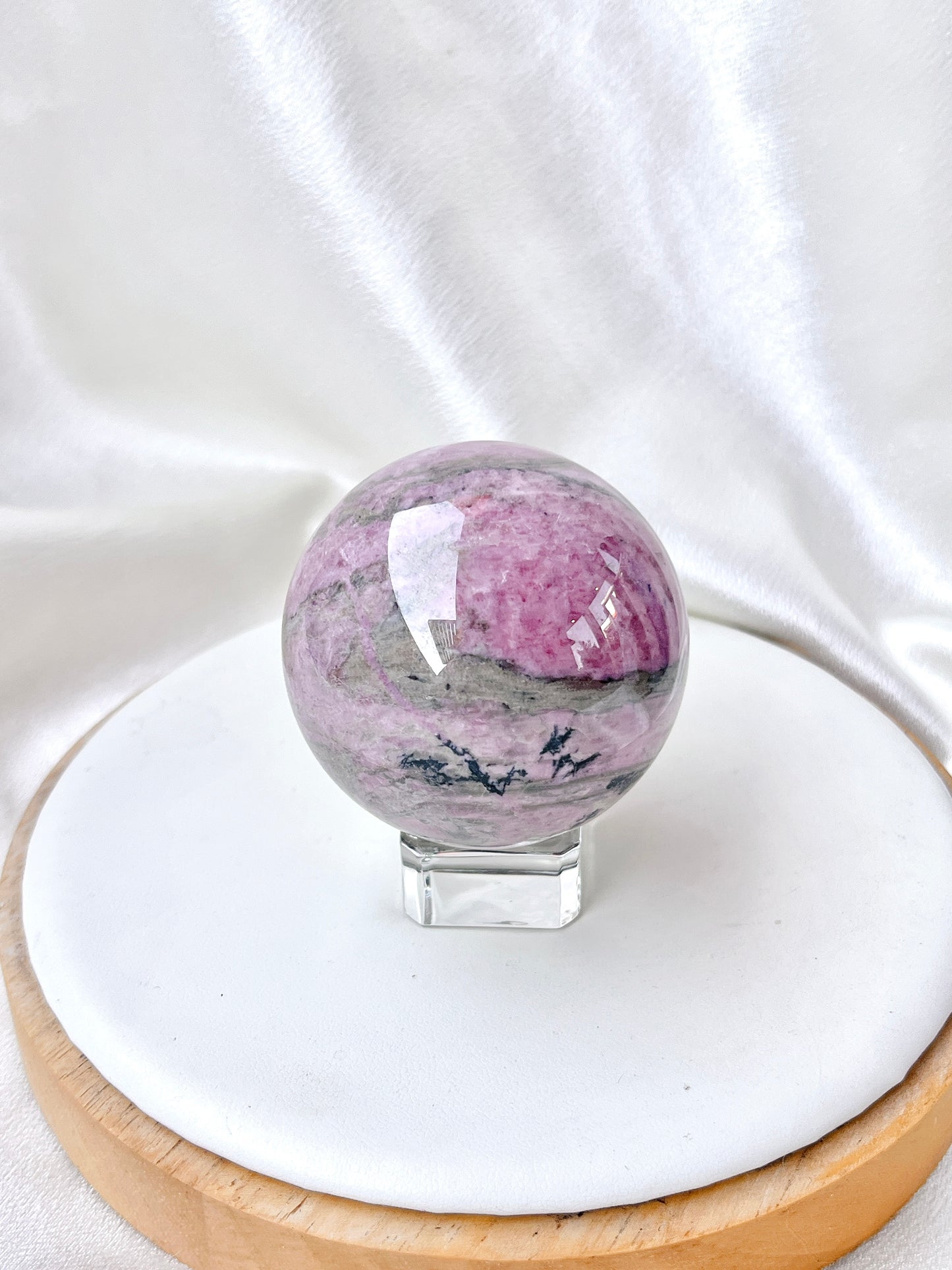 High Quality Rhodonite Sphere 02