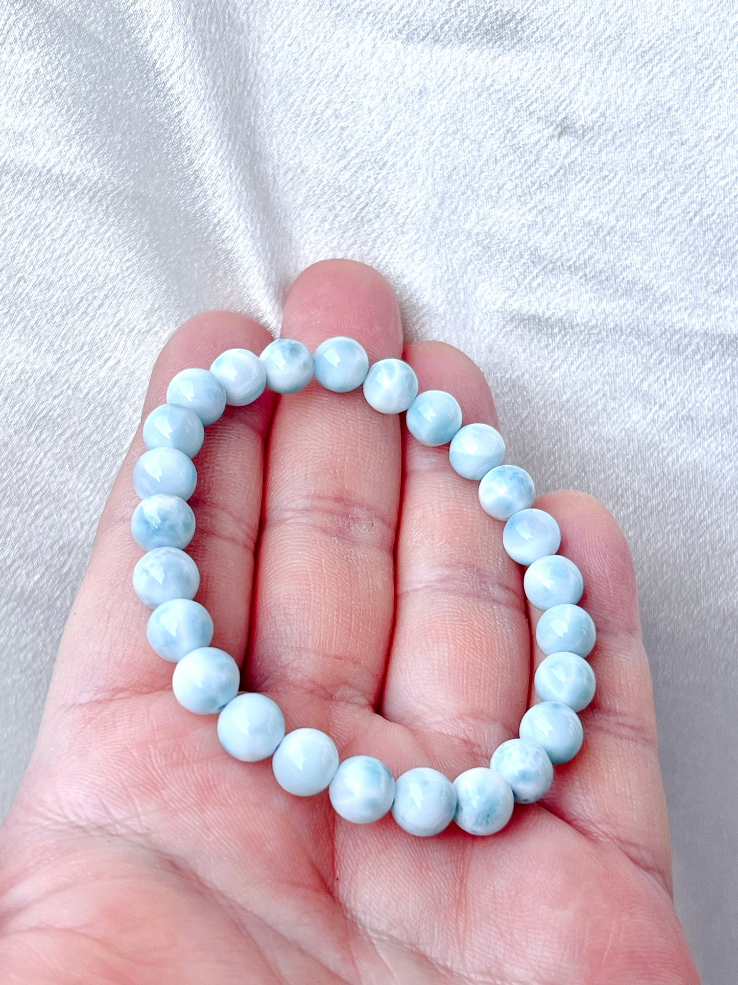 High Quality Larimar Beads Bracelet