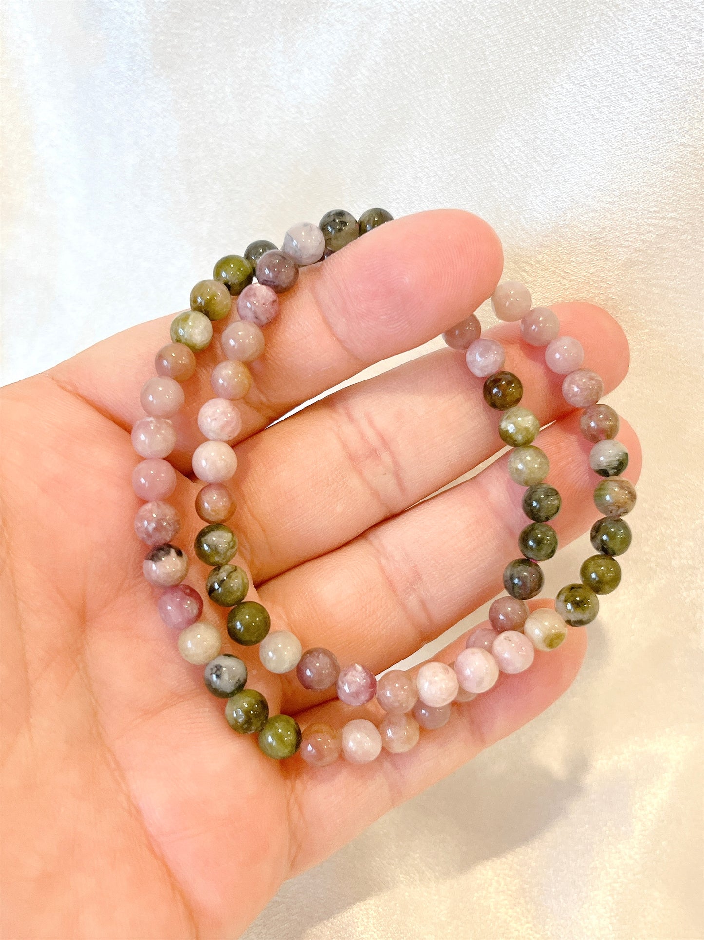 Multi-Colour Tourmaline Bead Bracelet 02