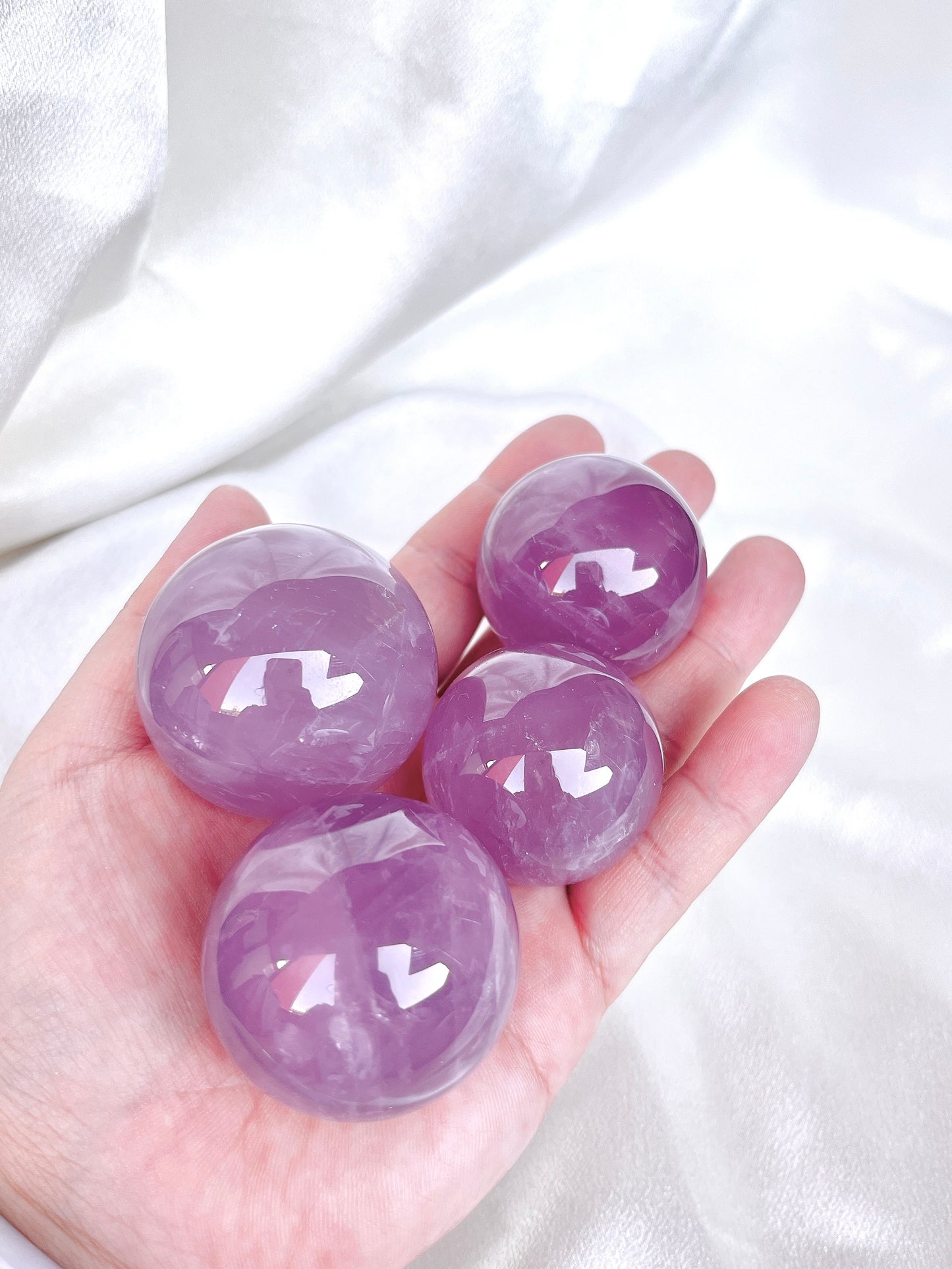 High Grade Star Purple Rose Quartz Sphere