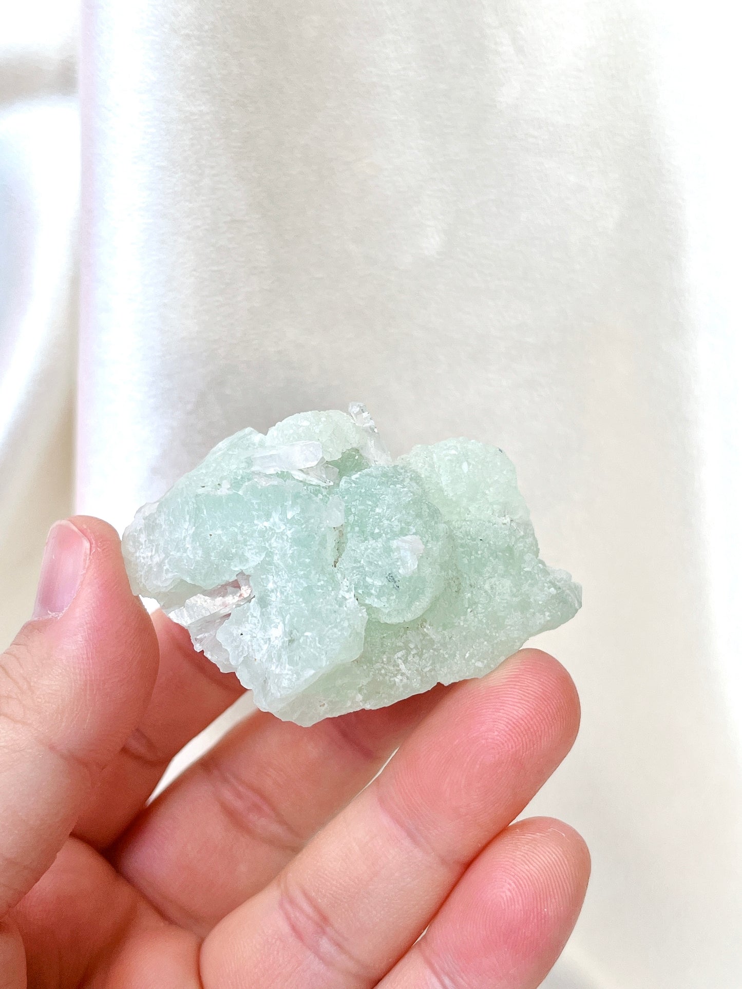 RARE Prehnite Cluster-Raw Stone 02