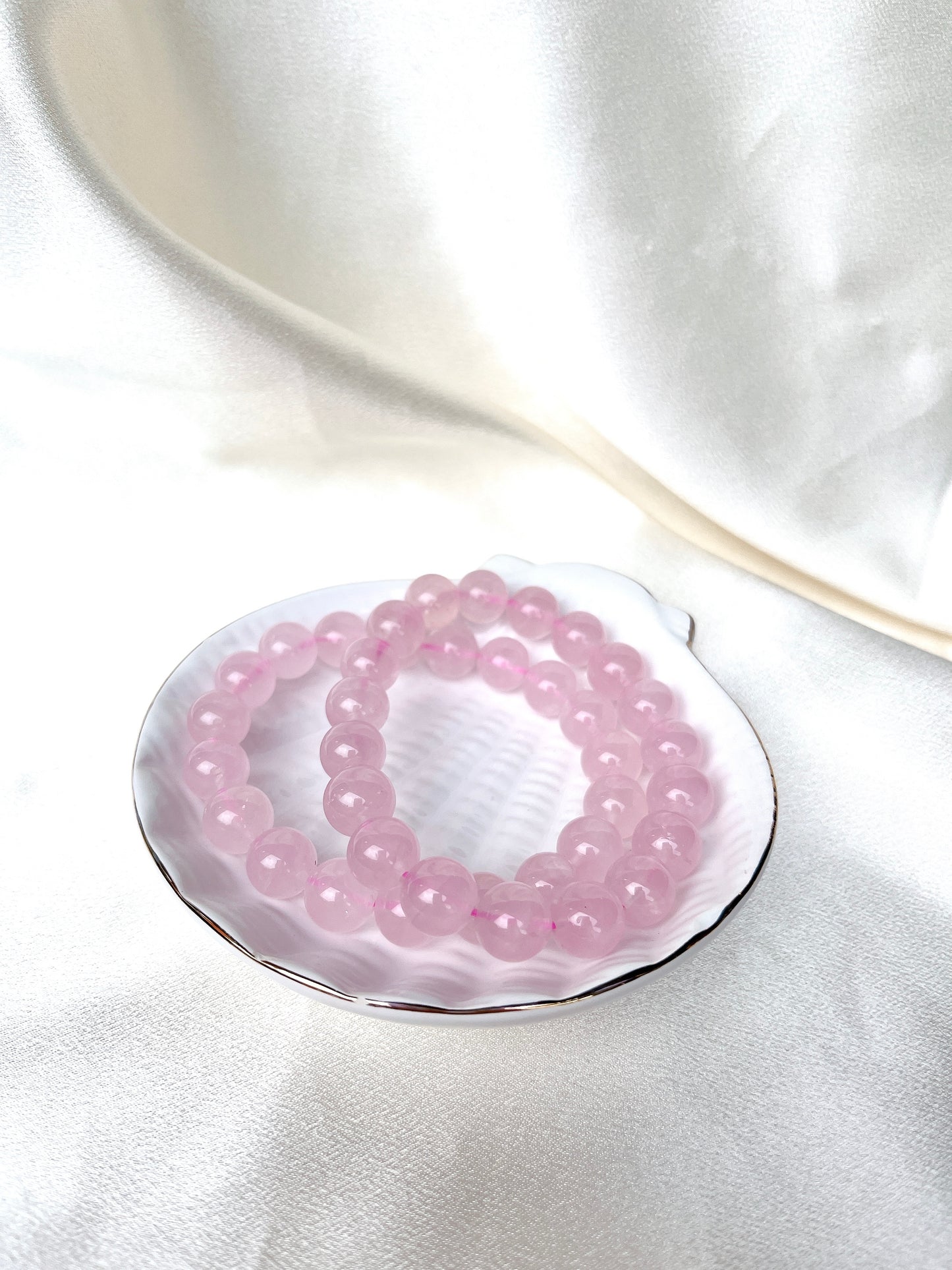 High Quality Rose Quartz Bead Bracelet