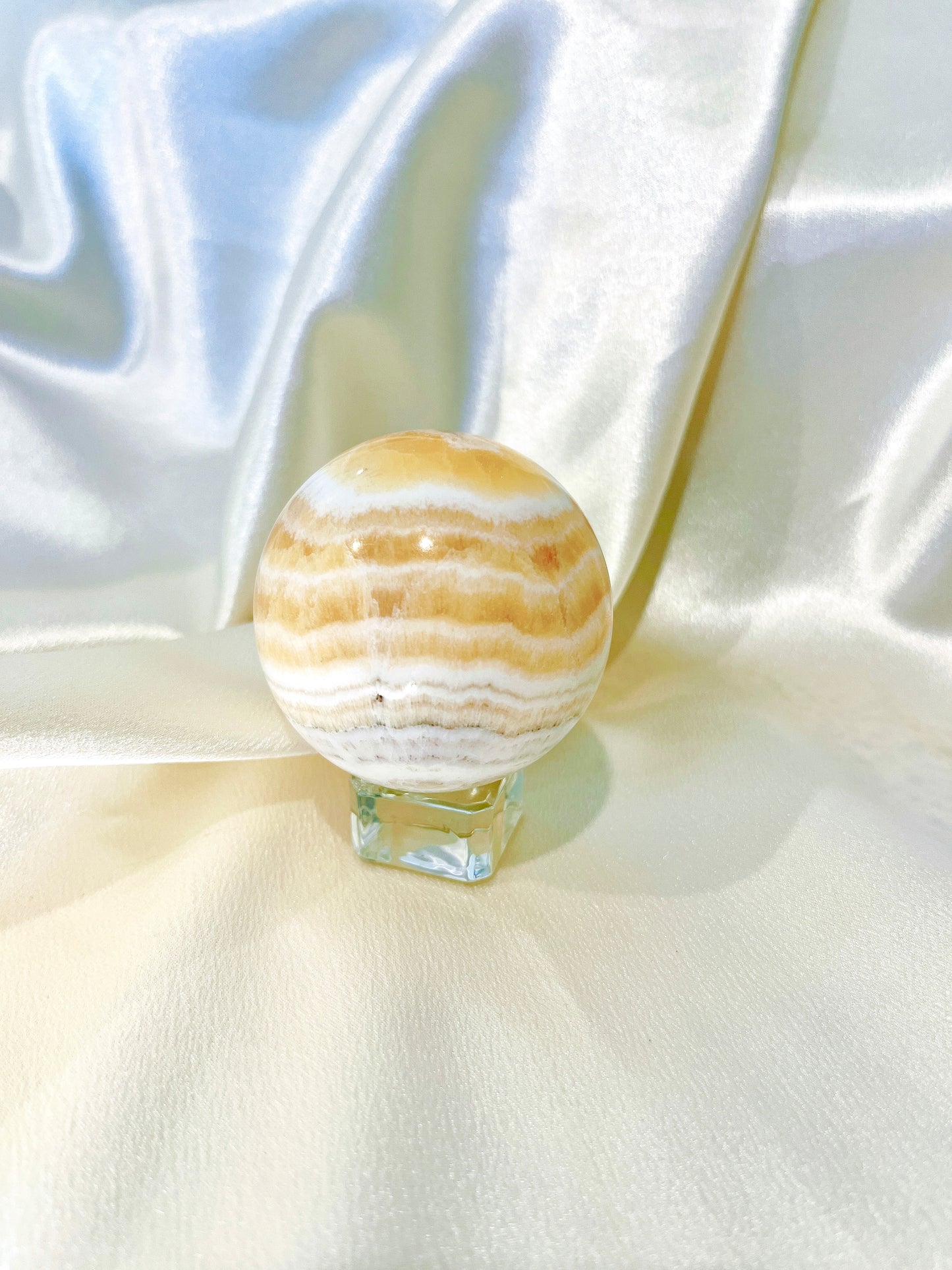Yellow/Orange Calcite Sphere