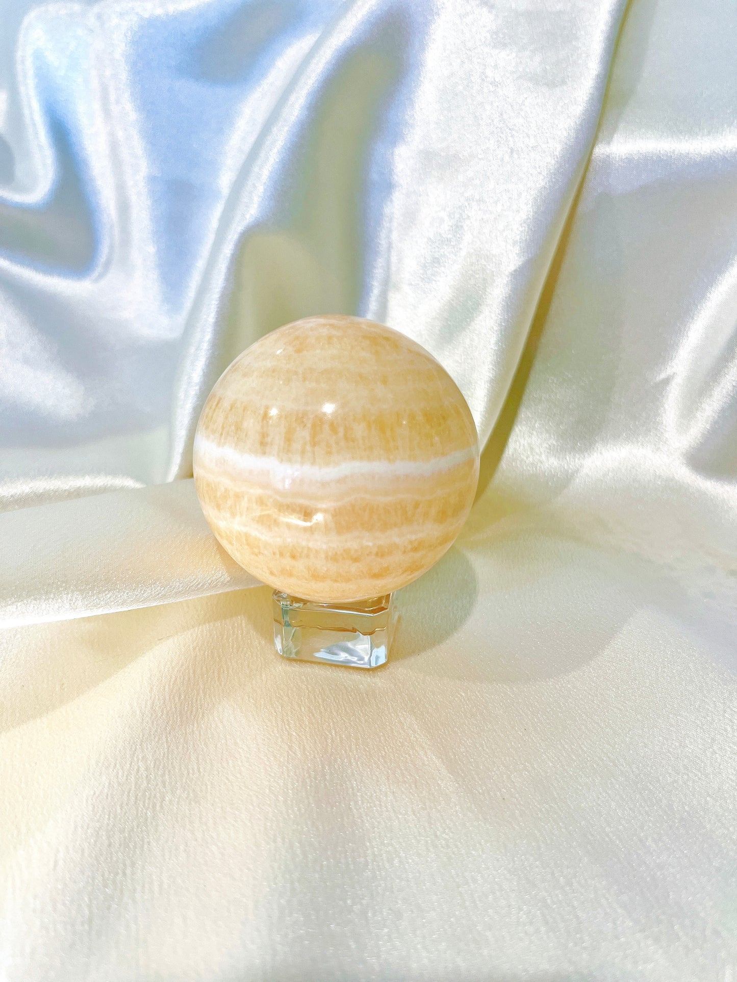 Yellow/Orange Calcite Sphere