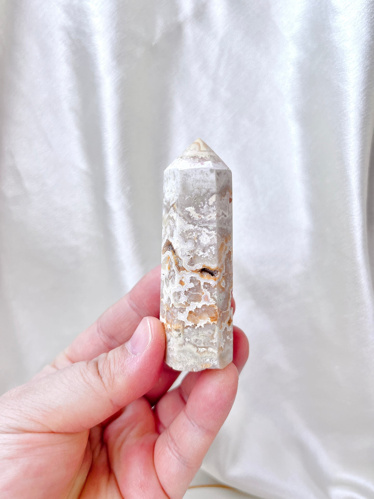 Yellow Crazy Lace Agate Point