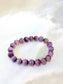 Purple Fluorite Bead Bracelet