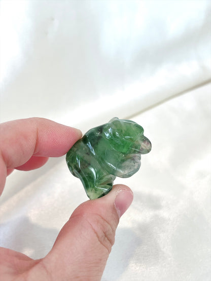Fluorite Bear Carving- Mini