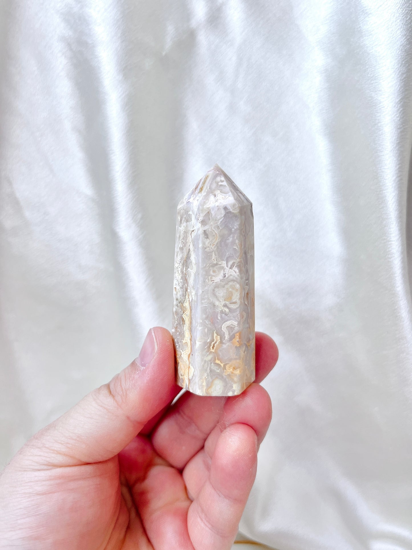 Yellow Crazy Lace Agate Point