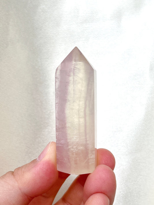 Pink Fluorite Point 02