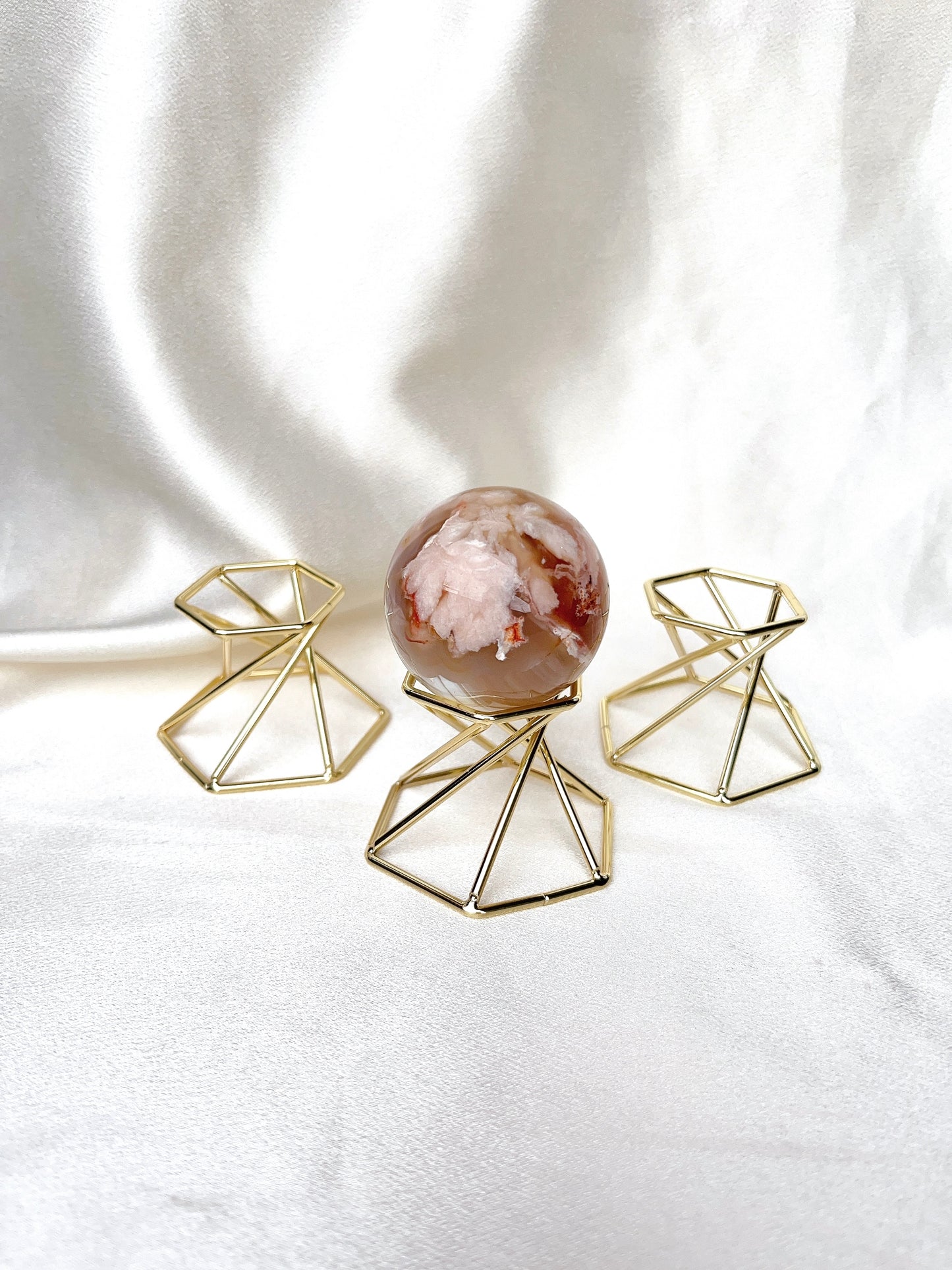 Gold Metal Sphere Stand