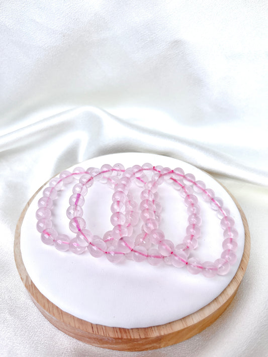 Rose Quartz Bead Bracelet