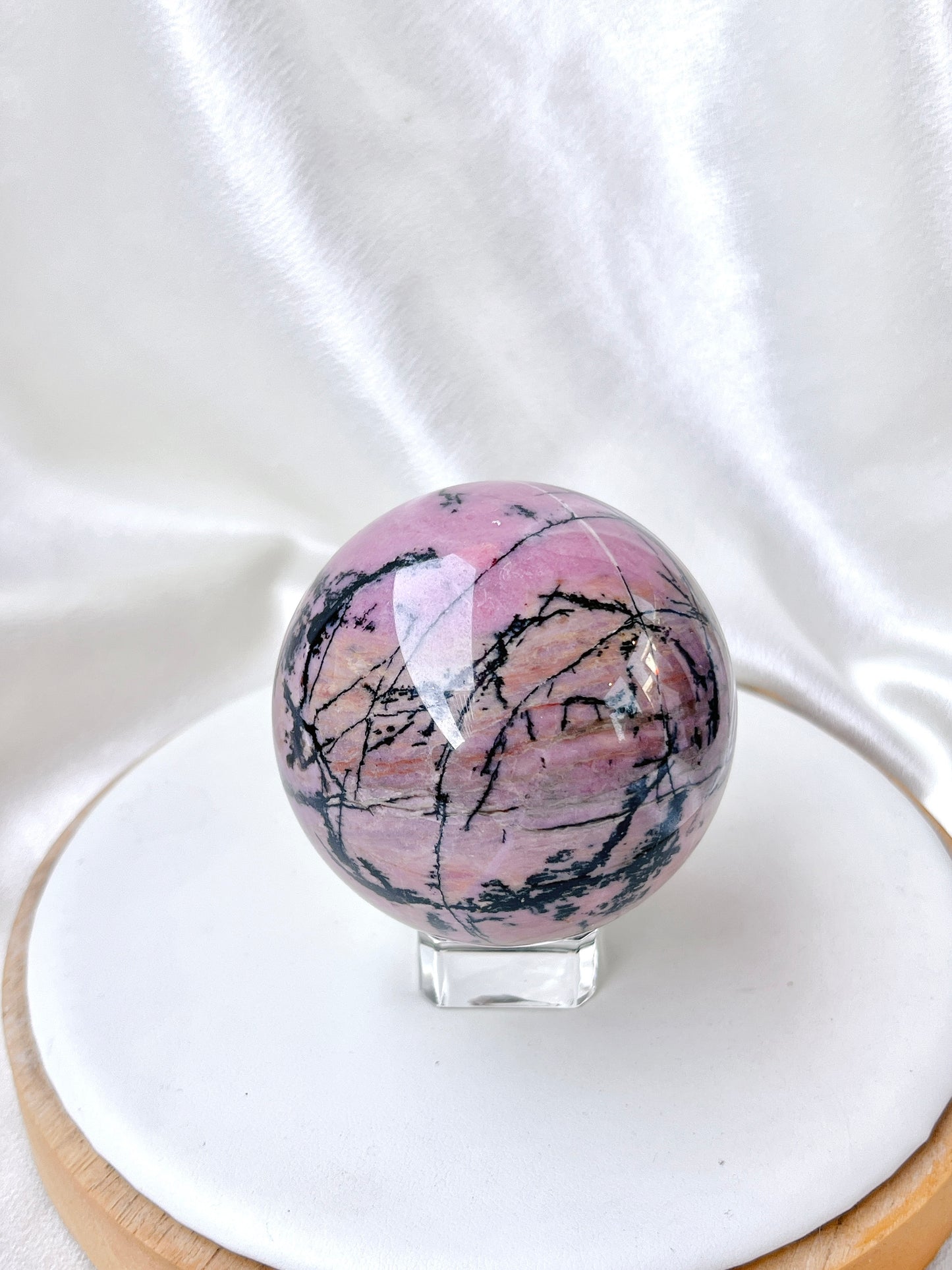 High Quality Rhodonite Sphere 03