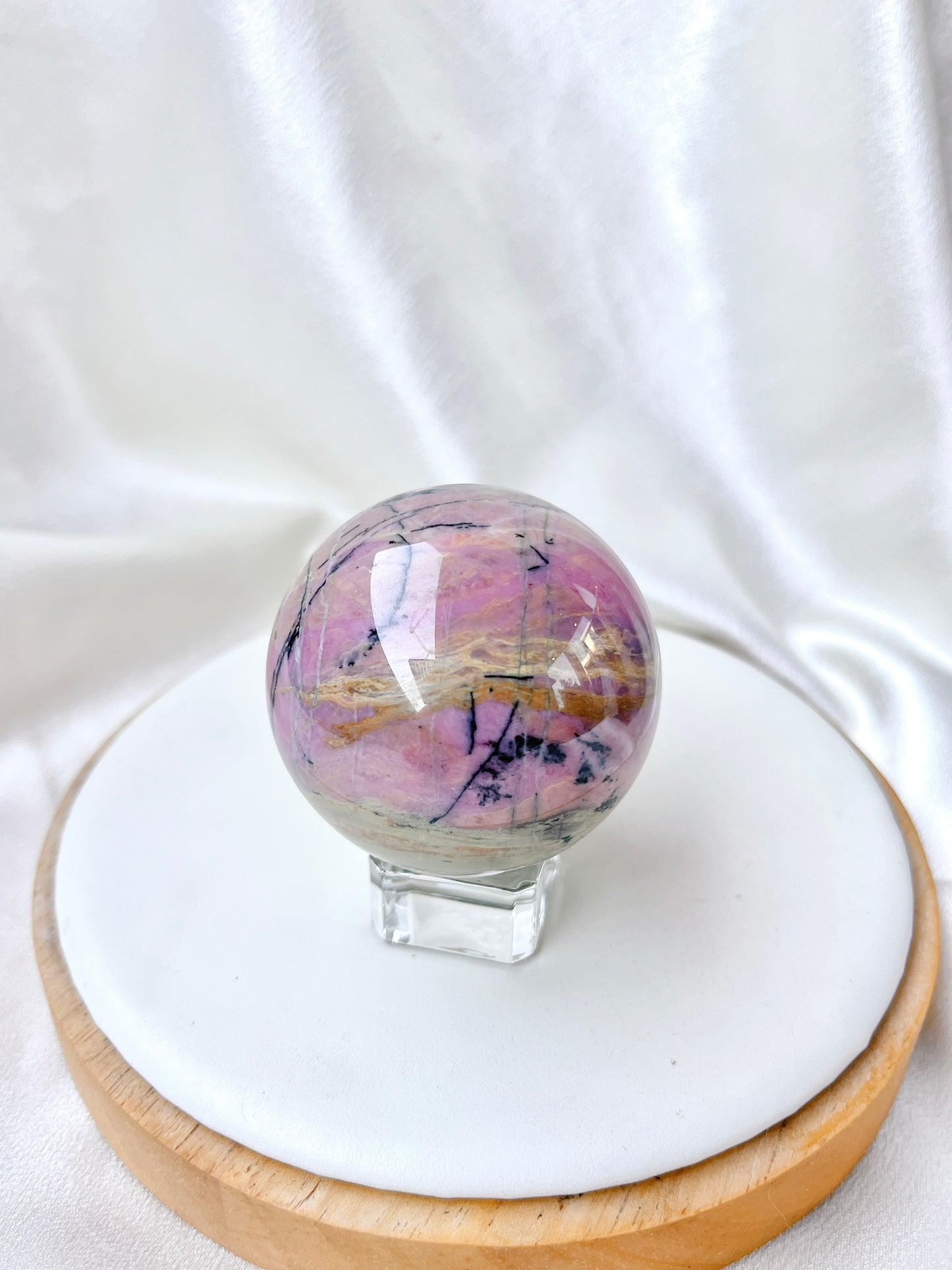 High Quality Rhodonite Sphere 01