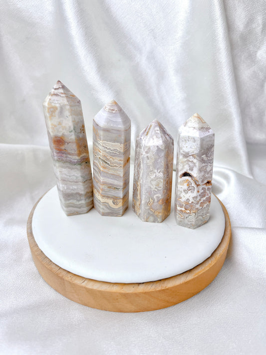 Yellow Crazy Lace Agate Point
