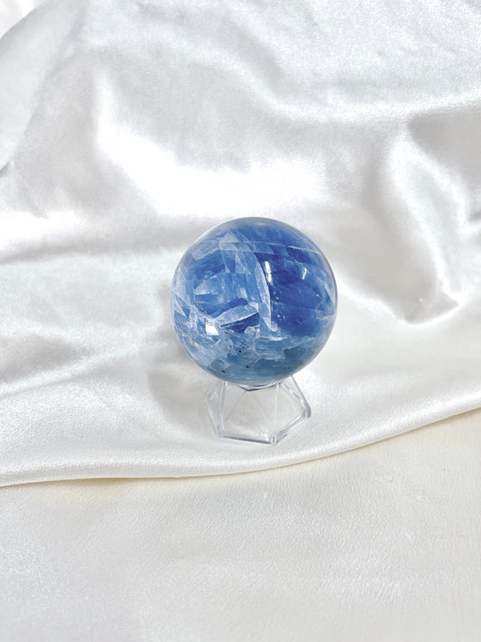 Flashy Blue Calcite Sphere