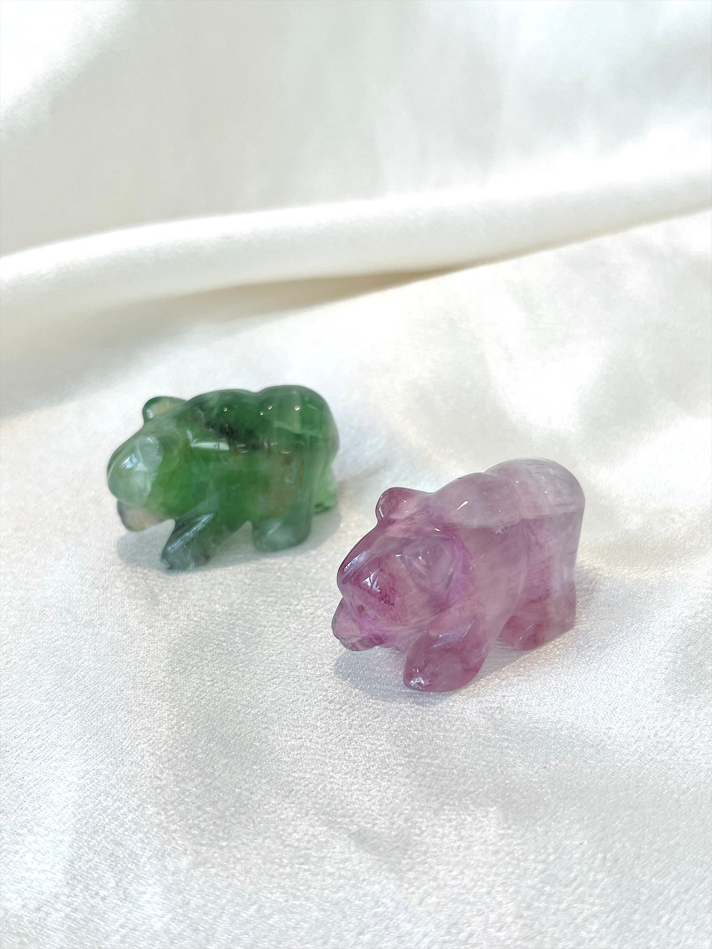 Fluorite Bear Carving- Mini