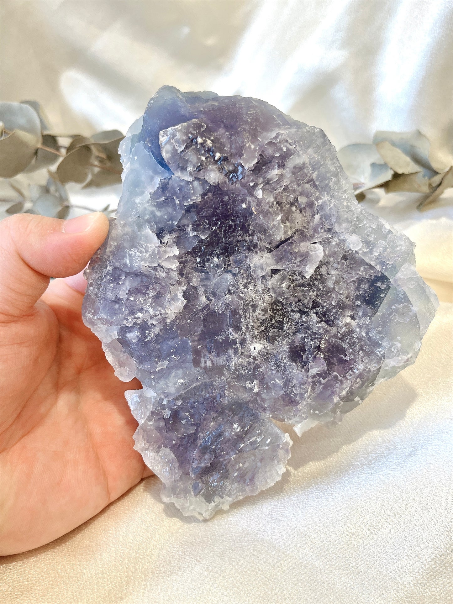 Aqua Phantom Cubic Fluorite Specimen (Large) 01