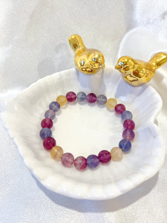 High Quality Fluorite Bead Bracelet 02