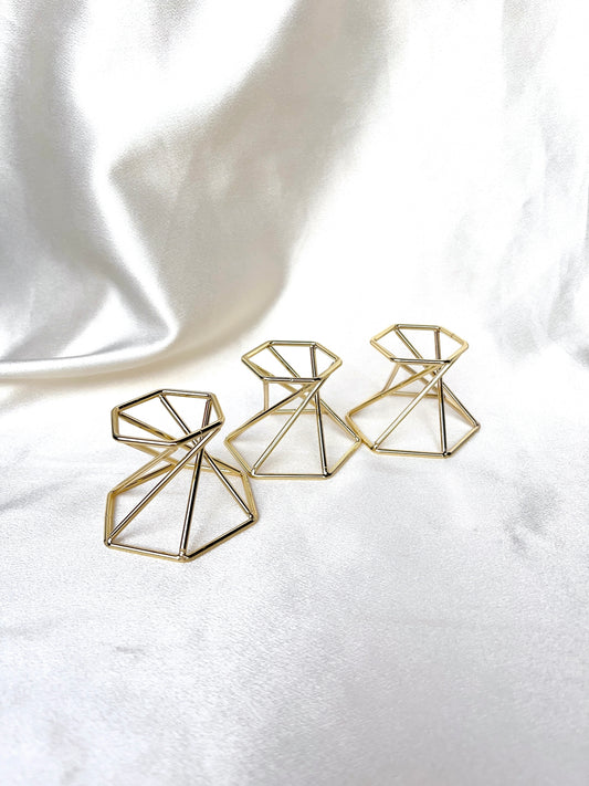 Gold Metal Sphere Stand