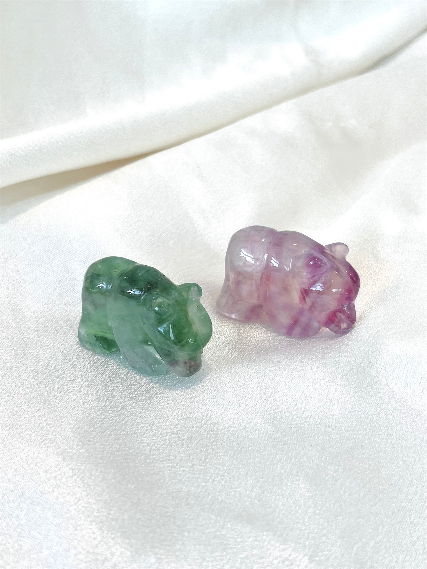 Fluorite Bear Carving- Mini