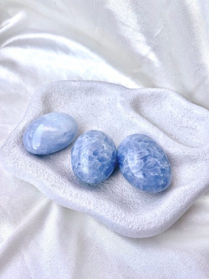 Celestite Palm Stone