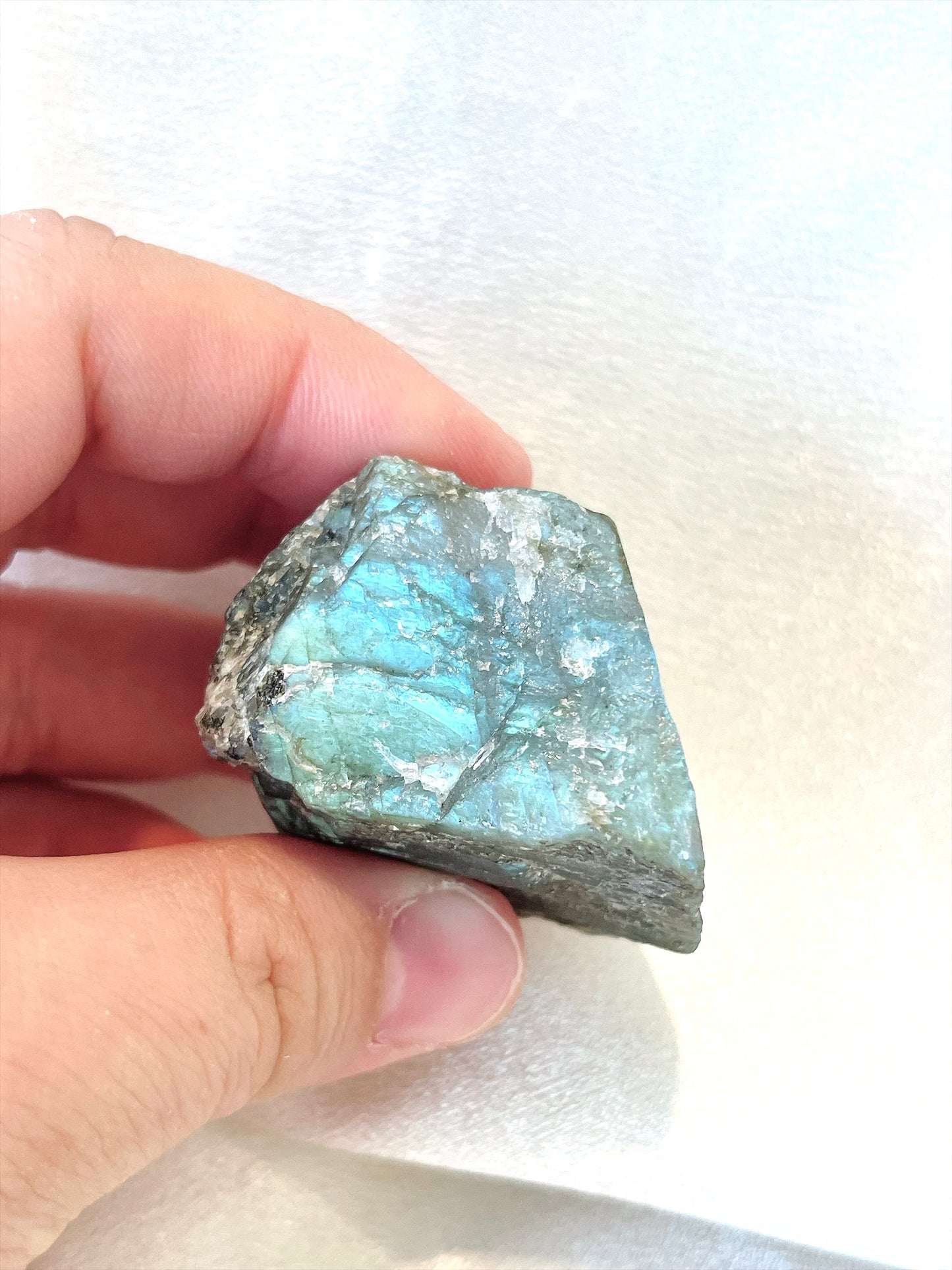 Flashy Labradorite Raw Stone- Small 02
