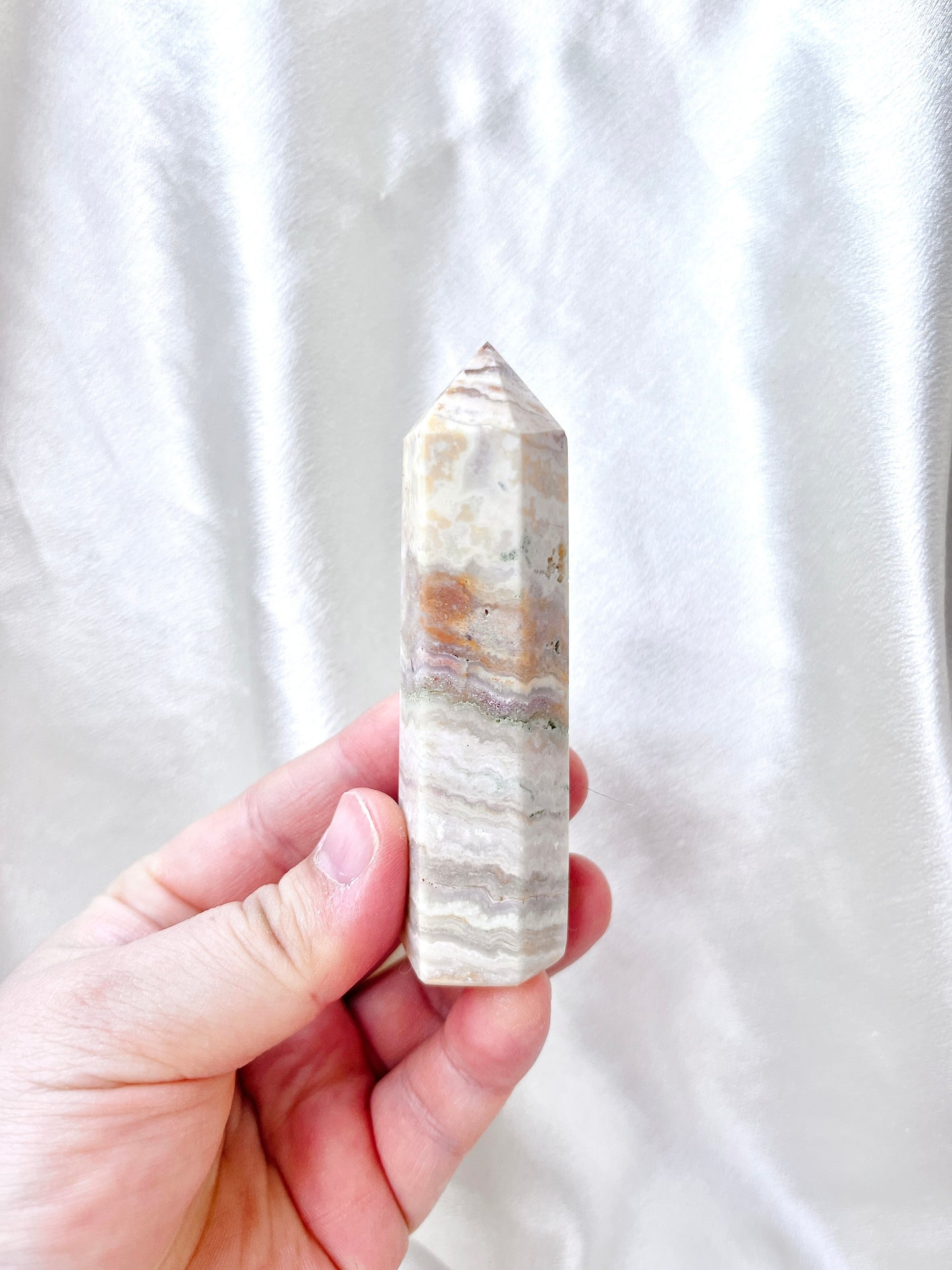 Yellow Crazy Lace Agate Point