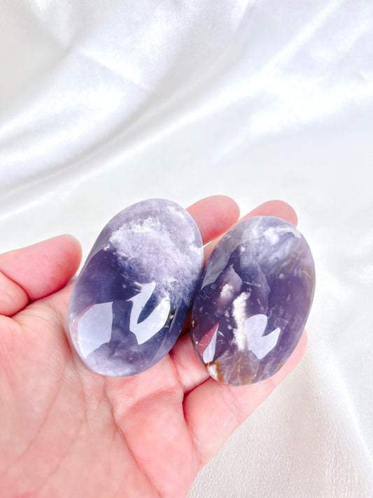 RARE Indonesian Purple Petrified Wood Palm Stone