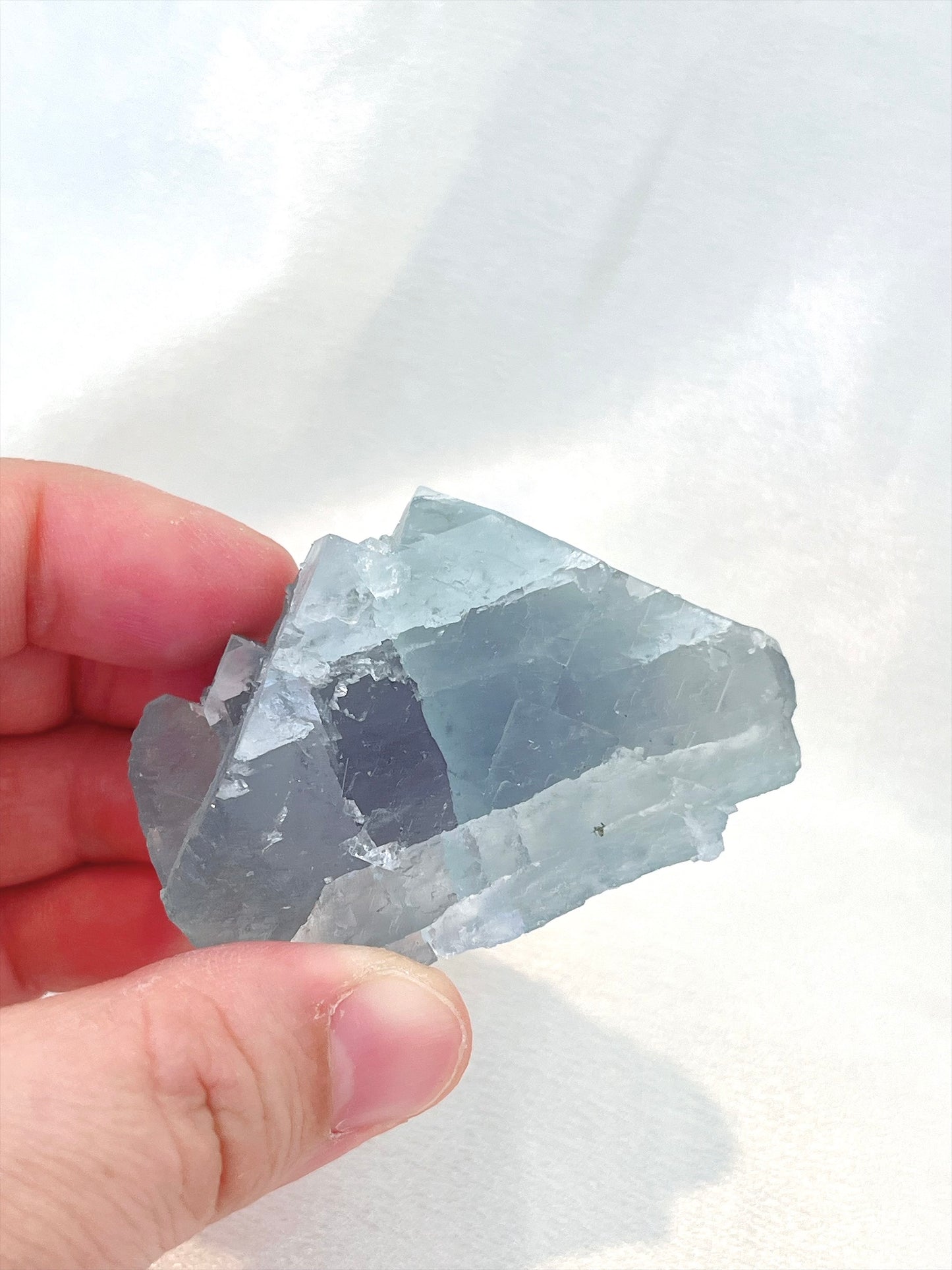 High Quality Aqua Phantom Cubic Fluorite Specimen- Small 01