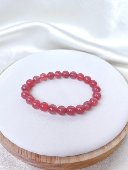 Yanyuan Agate bead Bracelet- Peachy 02