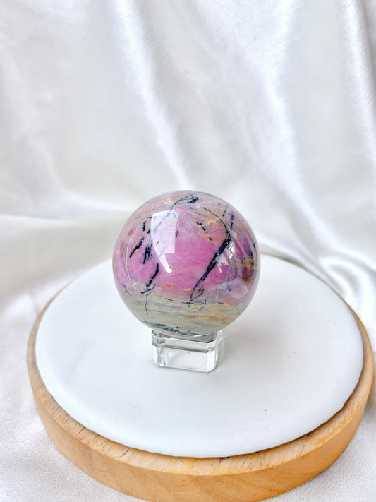 High Quality Rhodonite Sphere 01