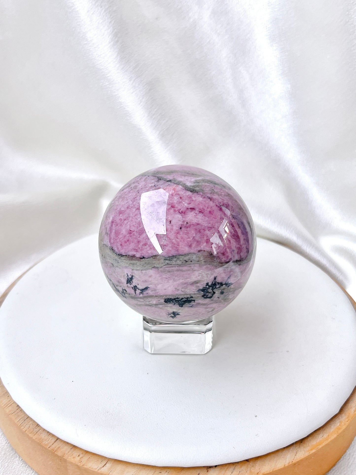 High Quality Rhodonite Sphere 02