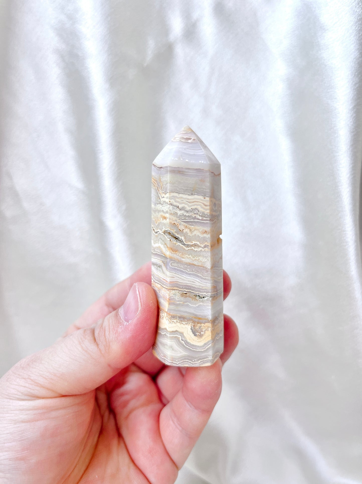 Yellow Crazy Lace Agate Point