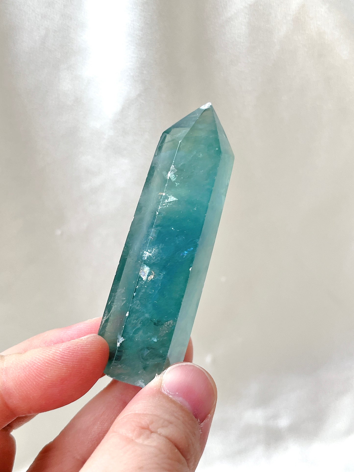 High Quality RARE Blue Fluorite Point 02