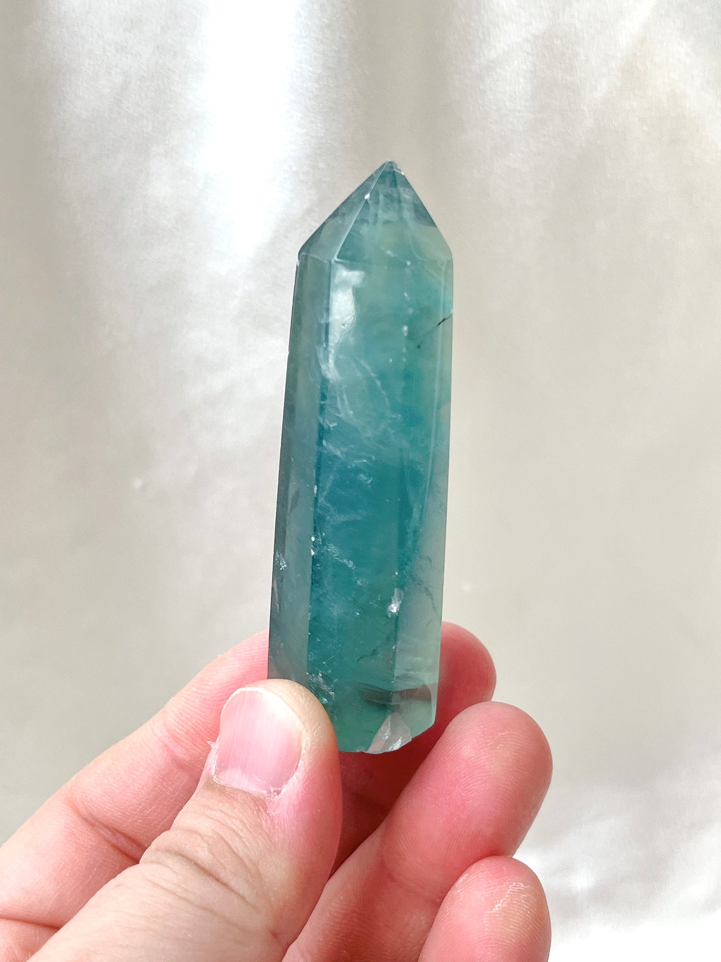 High Quality RARE Blue Fluorite Point 02
