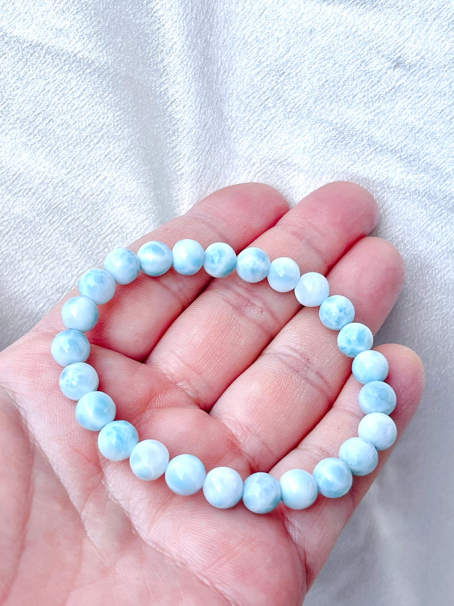 High Quality Larimar Beads Bracelet