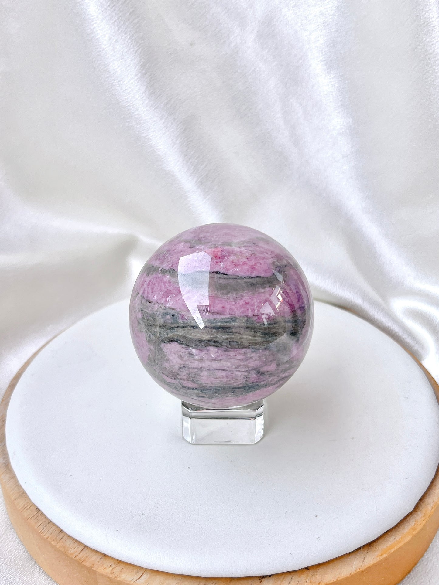 High Quality Rhodonite Sphere 02